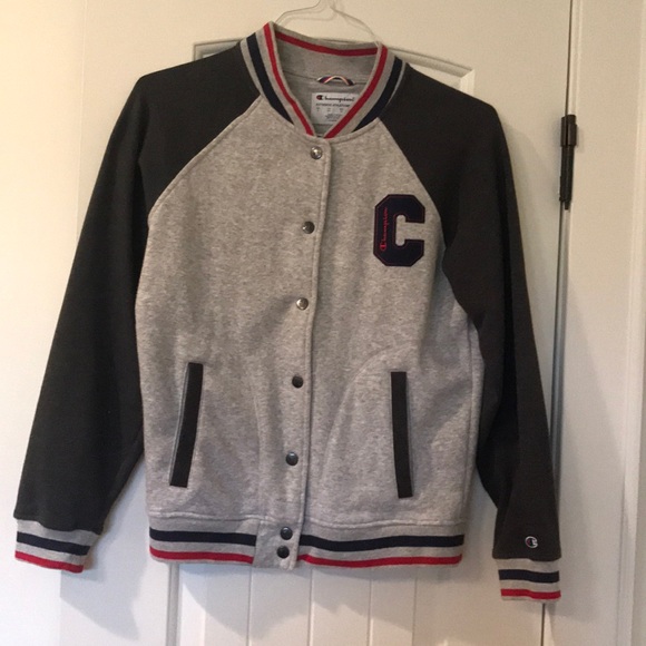 Like new! Champion fleece lined athletic jacket - Picture 1 of 11